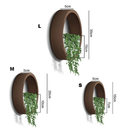 Round Hanging Wall Planter