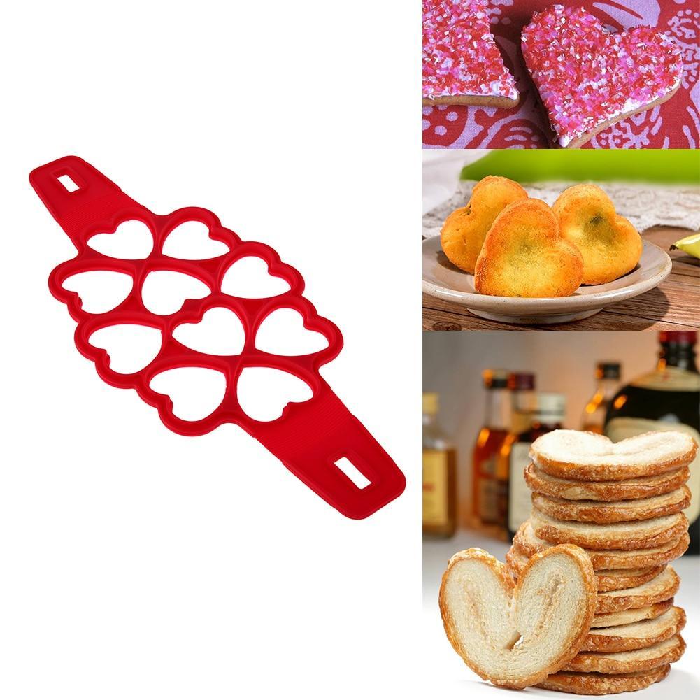 Pancake Maker Nonstick Cooking Tool Round Heart Pancake Maker Egg Cooker Pan Flip Eggs Mold Kitchen Baking Accessories