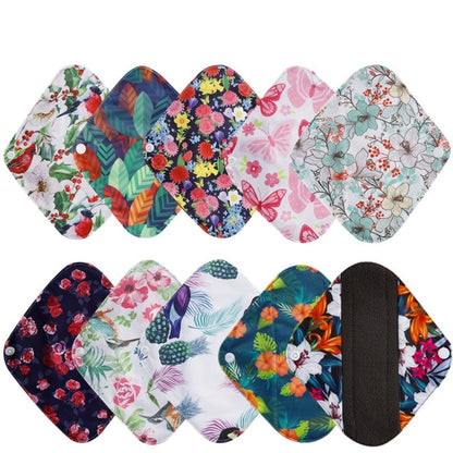 10 Pcs Reusable Pads - Organic Period Reusable Pads