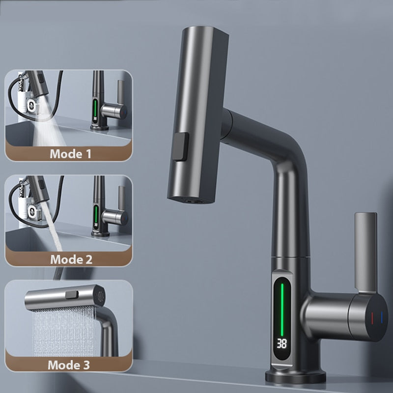 Digital Temperature Display Faucet