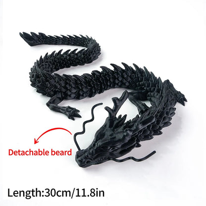 3D Printed Gem Dragon Egg Rotatable Articulated Dragons Toys Desktop Craft Ornament Gifts for Kids Office Home Table Decor
