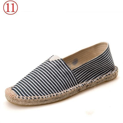 New Arrival Black Retro Vintage Ladies Womens Casual Espadrilles Shoes