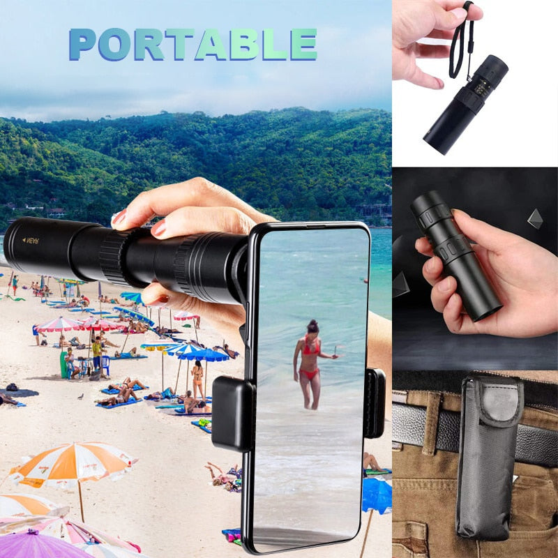 10-300X Zoom Telescope For Cell Phone