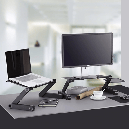 Adjustable Ergonomic Portable Aluminum Laptop Desk.