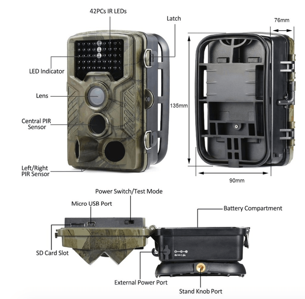 1080P Wildlife Surveillance Game Camera