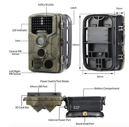 1080P Wildlife Surveillance Game Camera