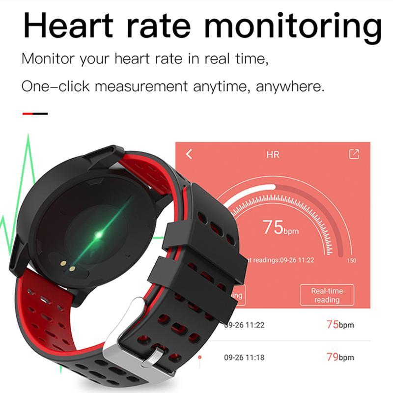 Sport Smart Watch Men Women Blood Pressure Waterproof Activity Fitness tracker Heart Rate Monitor Smartwatch GPS Android ios