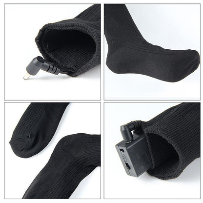 #1 Heated Socks Cotton Electric Thermal Warmer Winter Battery Socks