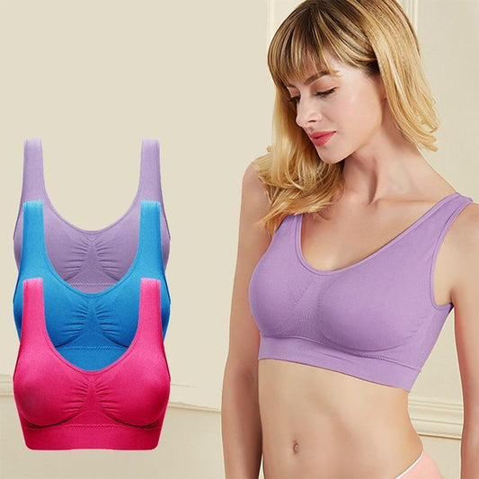 Value pack 3pcs Seamless Push Up Bra Wireless Underwear