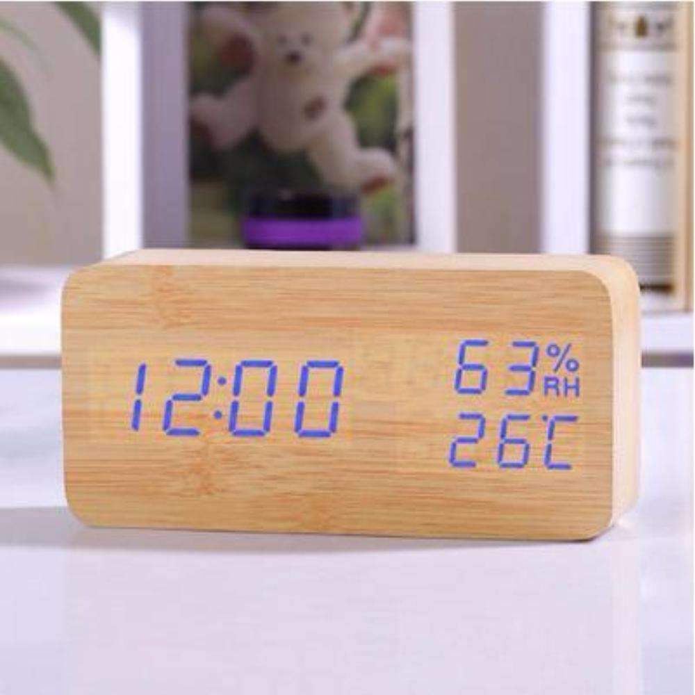 LED Wooden Alarm Clock - Wooden Time For Your Morning