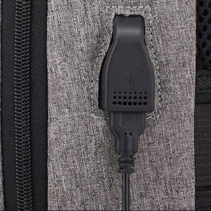 3-pin Lock Anti Theft USB Backpack