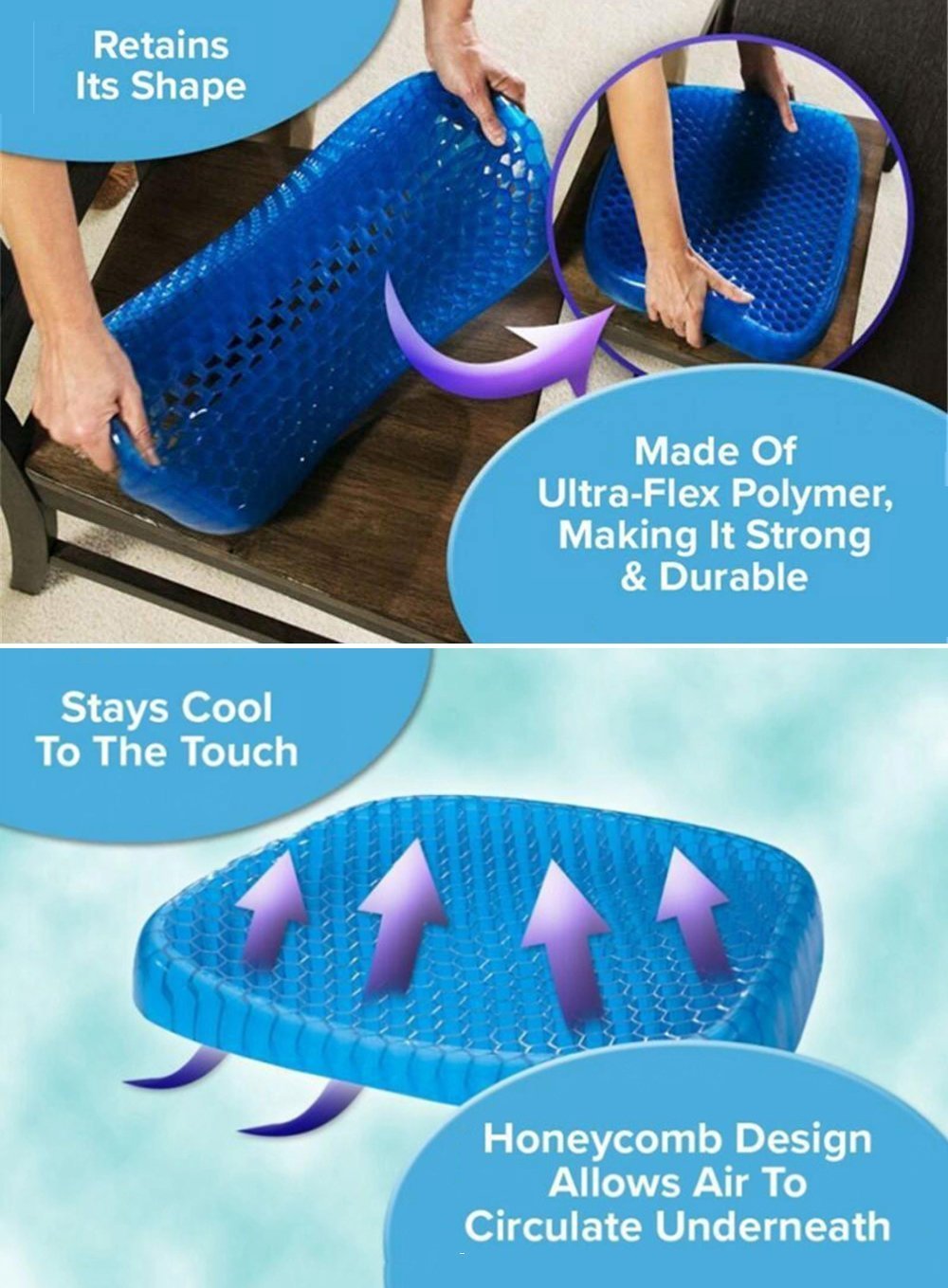 Breathable Gel Seat Cushion