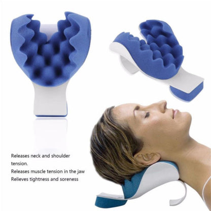 Pain relax Traction UK0d and Relaxer back Pillow Relief Shoulder Muscle Neck