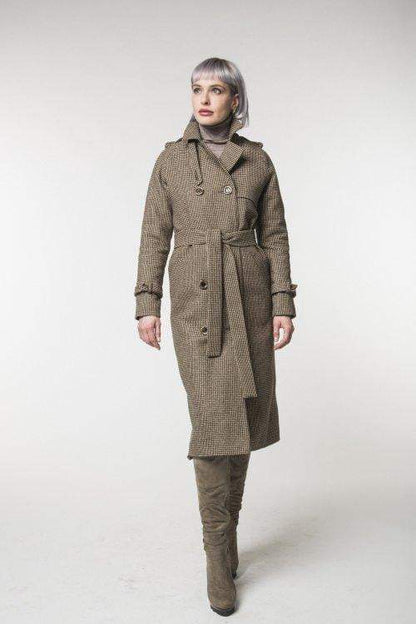 Camel trench coat / Spring - autumn / Women's coat / Collection 2018 by REVALU