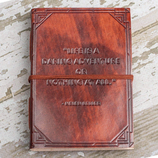 "A Daring Adventure" Handmade Leather Journal