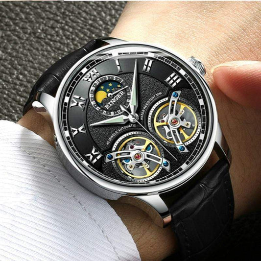 Double Tourbillon Switzerland Men's Automatic Watch