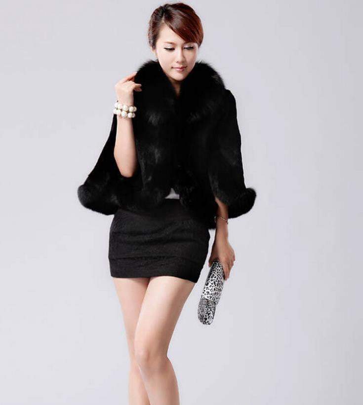 Fur Faux Cape Overcoat