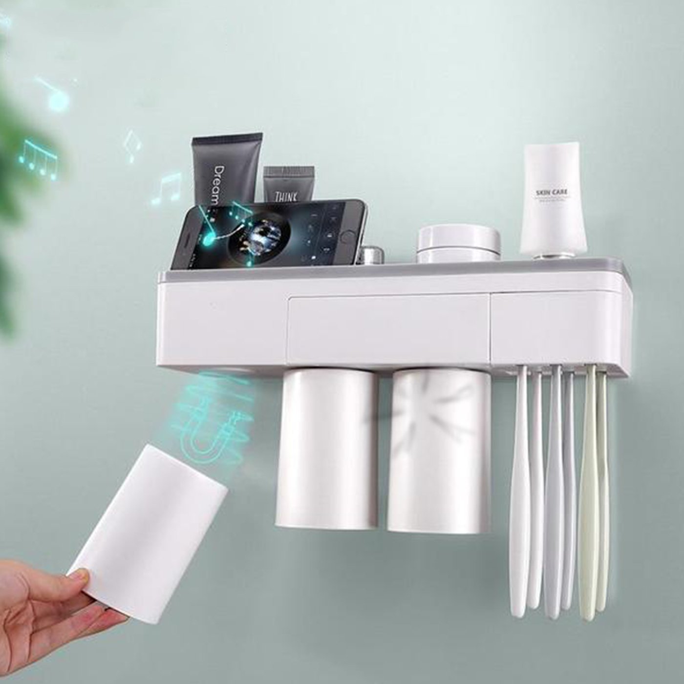 Drill-free Toiletry Storage Set