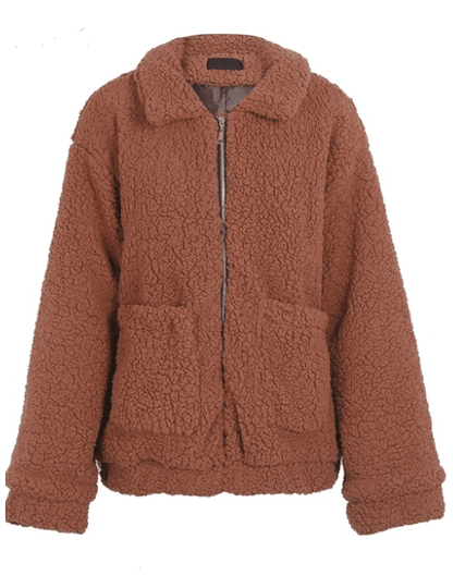 Faux Lambswool Oversize Hairy Jacket