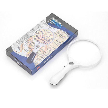 LED reading magnifier