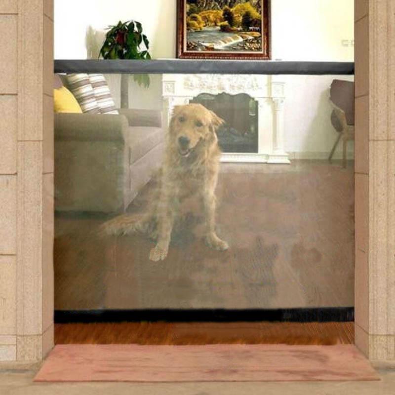 Indoor Dog Fence The Magic Mesh Retractable Indoor Dog Gate