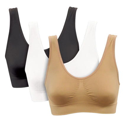 Value pack 3pcs Seamless Push Up Bra Wireless Underwear