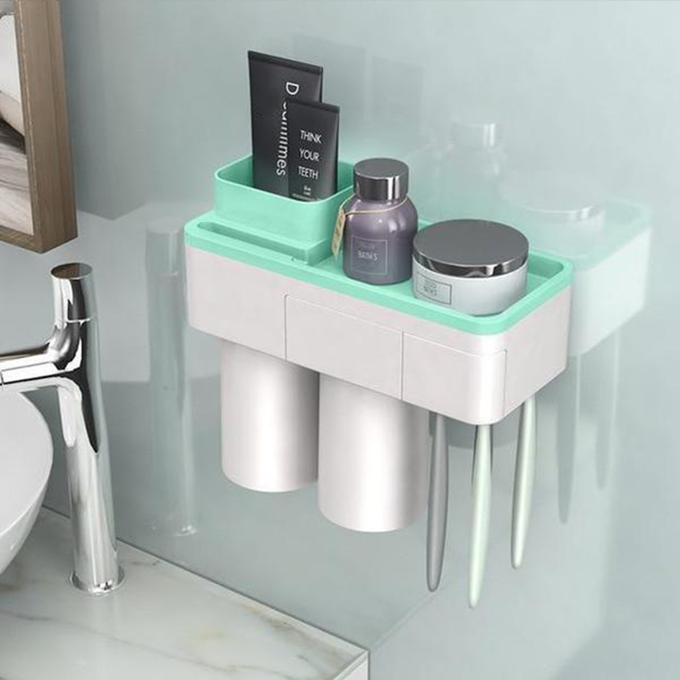 Drill-free Toiletry Storage Set