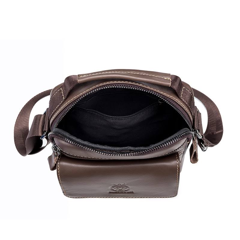 Men's Genuine Single Shoulder Leather Bag