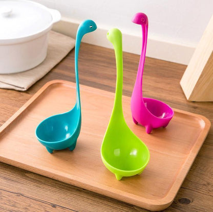 3Pcs Loch Ness Monster Ladle Baby Dinosaur Spoon pack