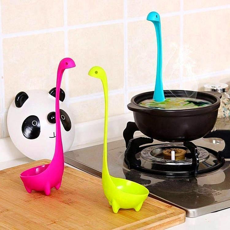 3Pcs Loch Ness Monster Ladle Baby Dinosaur Spoon pack