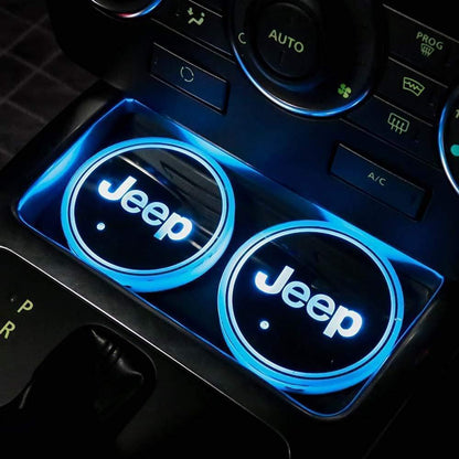 LED Logo Car Coasters