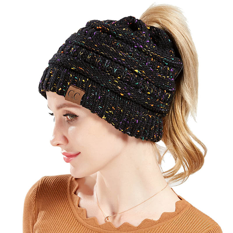 Soft Knit Beanie That's PERFECT for Ponytails & Buns