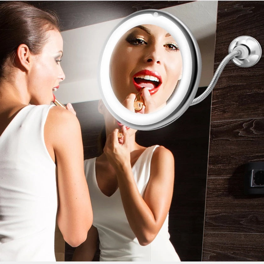 Flexible Gooseneck LED Lighted Makeup Mirror