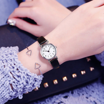 Exquisite small simple women dress watches retro leather female clock Top brand women's fashion mini design wristwatches clock