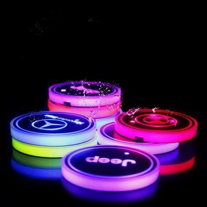 LED Logo Car Coasters