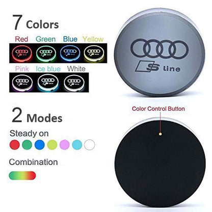 LED Logo Car Coasters