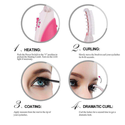 TOUCHBeauty Heated Eyelash Curler - Creates Long-Lasting Curled Lashes Safely And Quickly