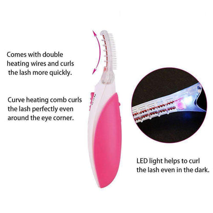 TOUCHBeauty Heated Eyelash Curler - Creates Long-Lasting Curled Lashes Safely And Quickly