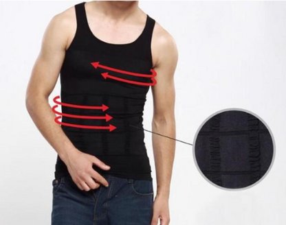 Mens Slimming Body Shaping Stretchy Shaper Corset Underwear Magic Vest