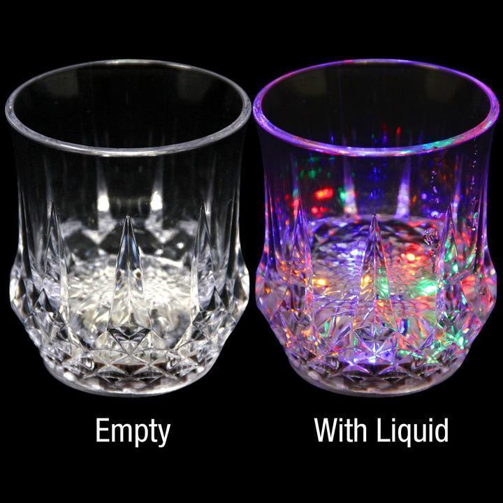 Liquid-activated LED Glass