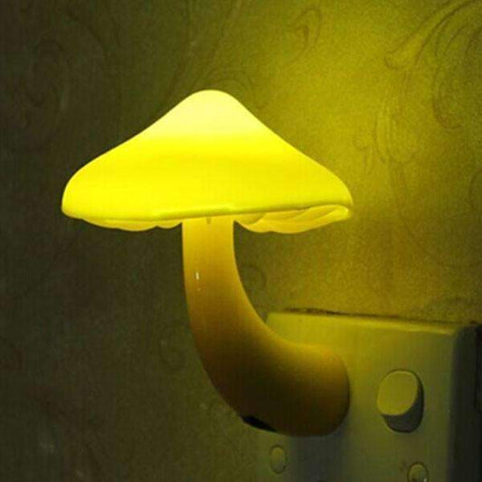 Mushroom LED Night Lamp Wall Socket