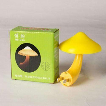 Mushroom LED Night Lamp Wall Socket