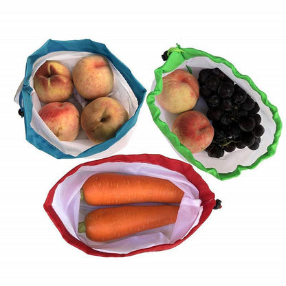 12 Pack Reusable Produce Bags Washable Eco Friendly Mesh Grocery Bags