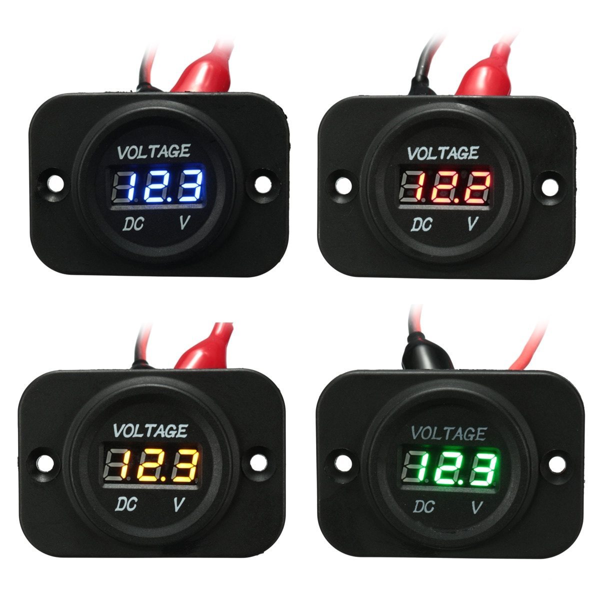 Voltage Meter Gauge For Car Motorcycle Boat Marine