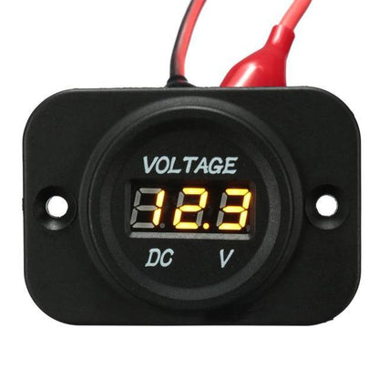 Voltage Meter Gauge For Car Motorcycle Boat Marine