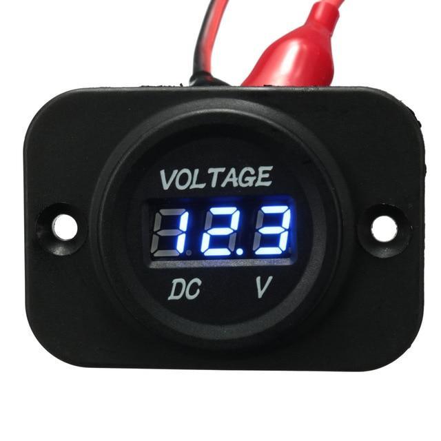 Voltage Meter Gauge For Car Motorcycle Boat Marine