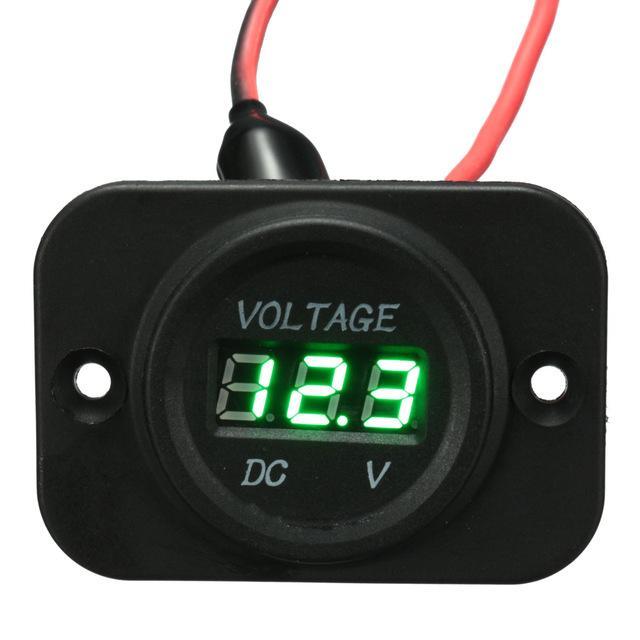 Voltage Meter Gauge For Car Motorcycle Boat Marine