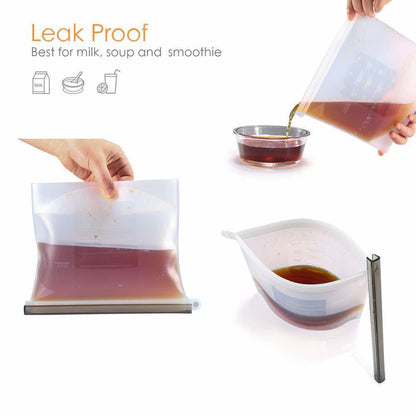 Zip Lock Leakproof Containers-Completely Plastic-Free