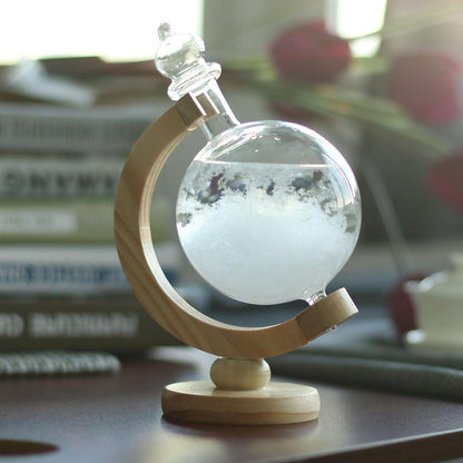 Weather Forecast Crystal Bottle Globe Storm