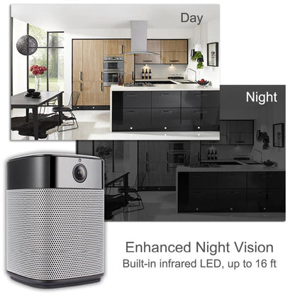 1080P Wireless Bluetooth Security Mini IP Camera Lower Power Night Vision infrared Speakers